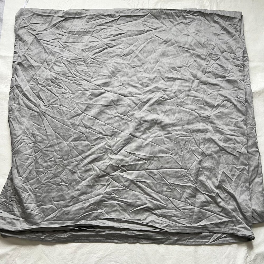 Casaluna duvet cover gray full queen size 100% rayon bamboo bedding grey zip